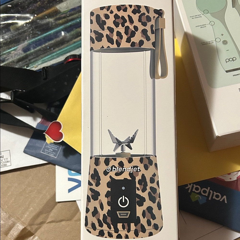 Leopard Print Portable Blender